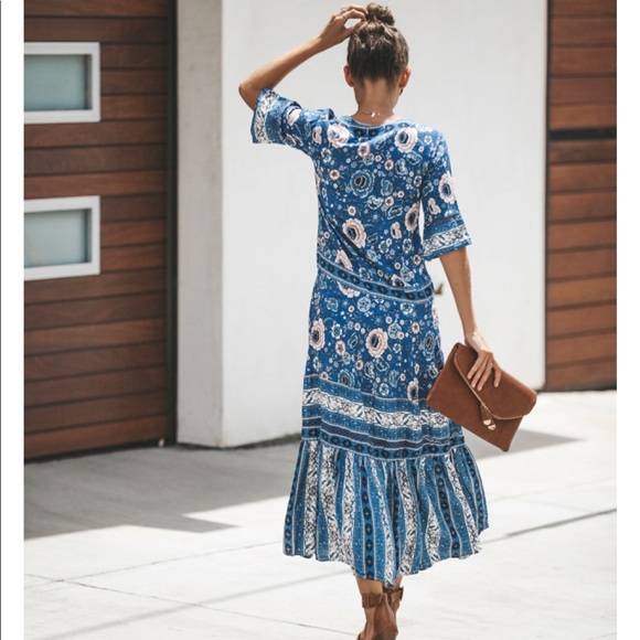 Brand new Floral Maxi Dress -never worn - Picture 4 of 8